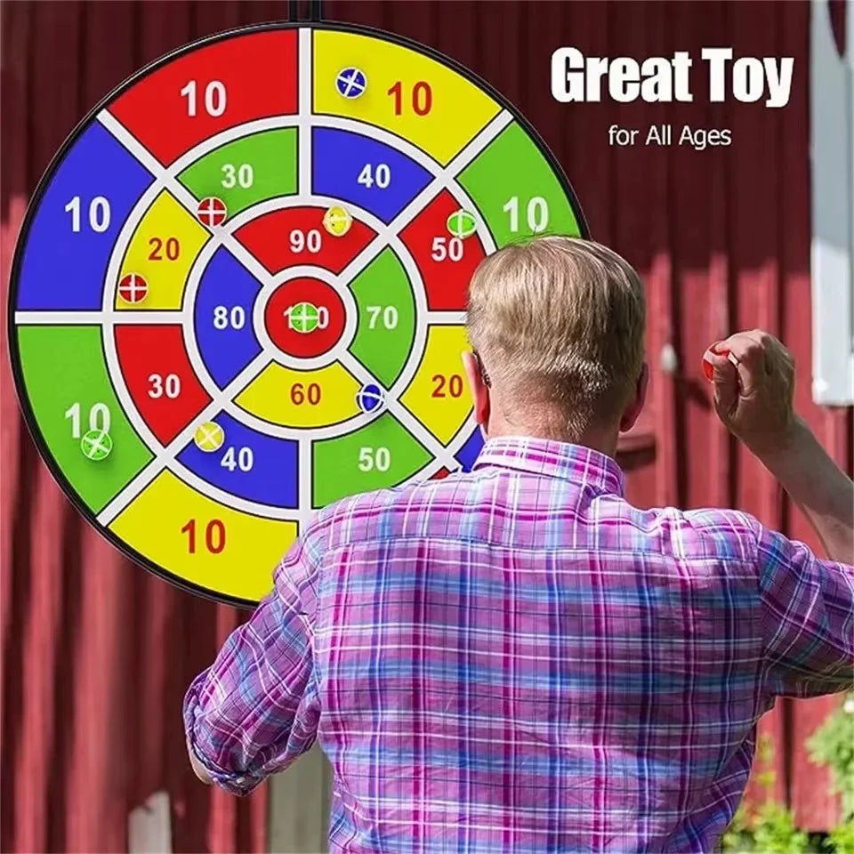 Children with sticky ball 74CM large dart board Family interactive game educational arithmetic indoor/outdoor sports toys gift