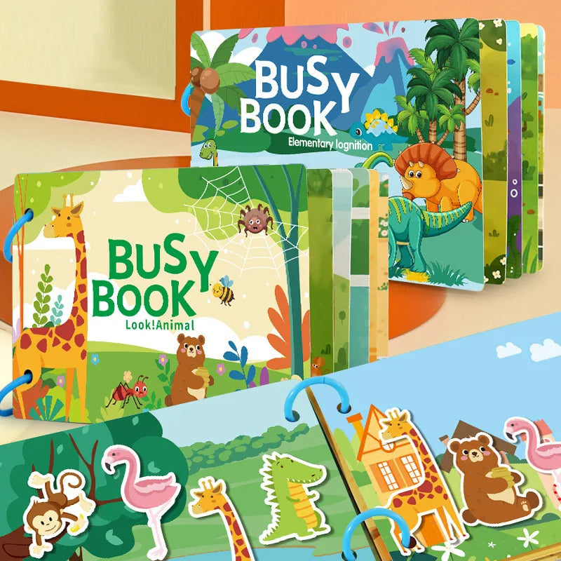 Montessori Baby Quiet Book – My First Learning Activity Book for Toddlers