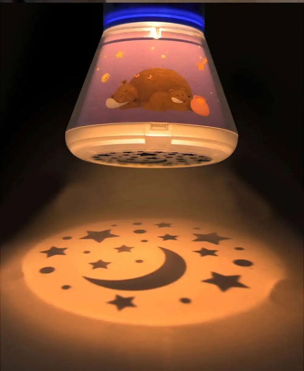 Children's Storybook Torch Projector Kaleidoscope Sky Handrail Galaxy Night Light Up Cartoon Baby Toy For Kids Educational Toys