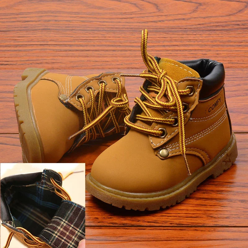 Autumn Winter Baby Boots Toddler Fashion Boots Kids Shoes Boys Girls Snow Boots Girls Boys Plush Fashion Boots Shoes Size