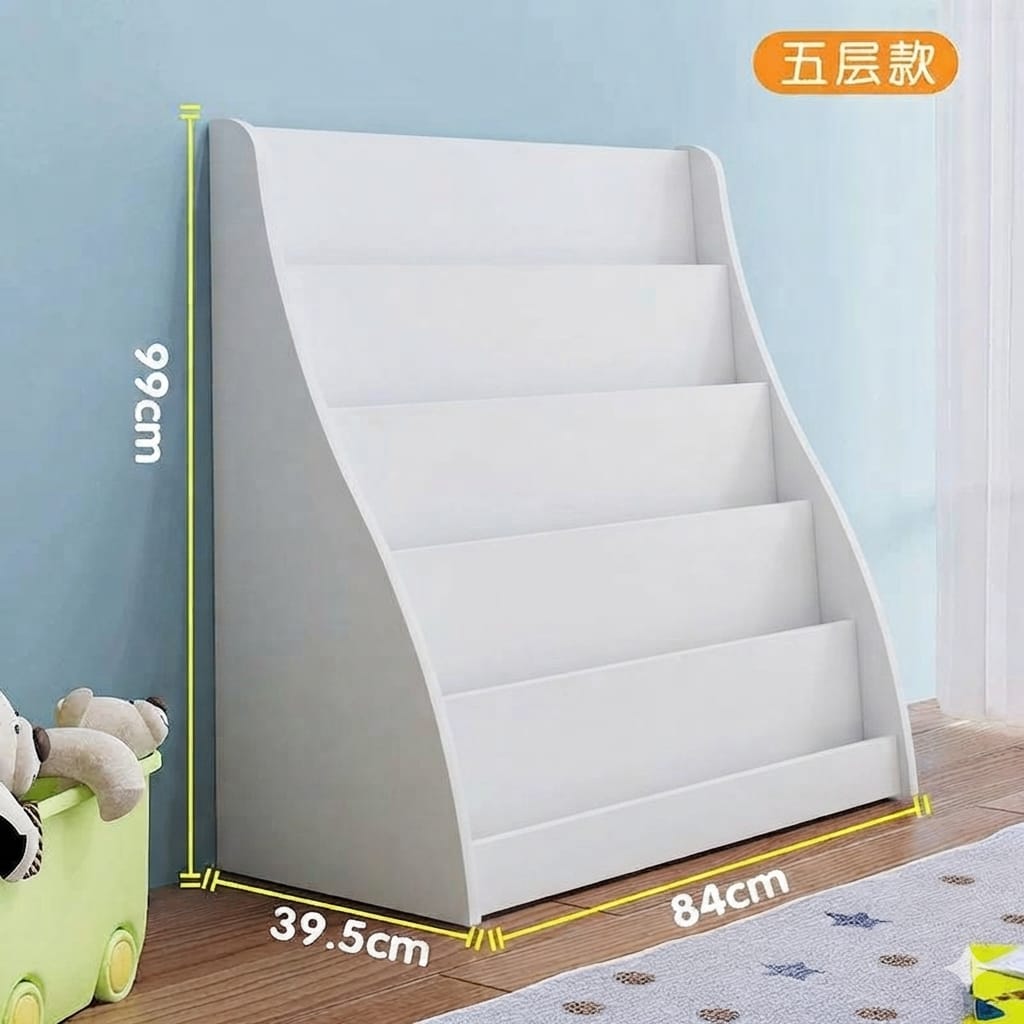 Floor-standing kids bookshelf picture book rack for home simple baby toddler bookshelf small economical reading bookshelf