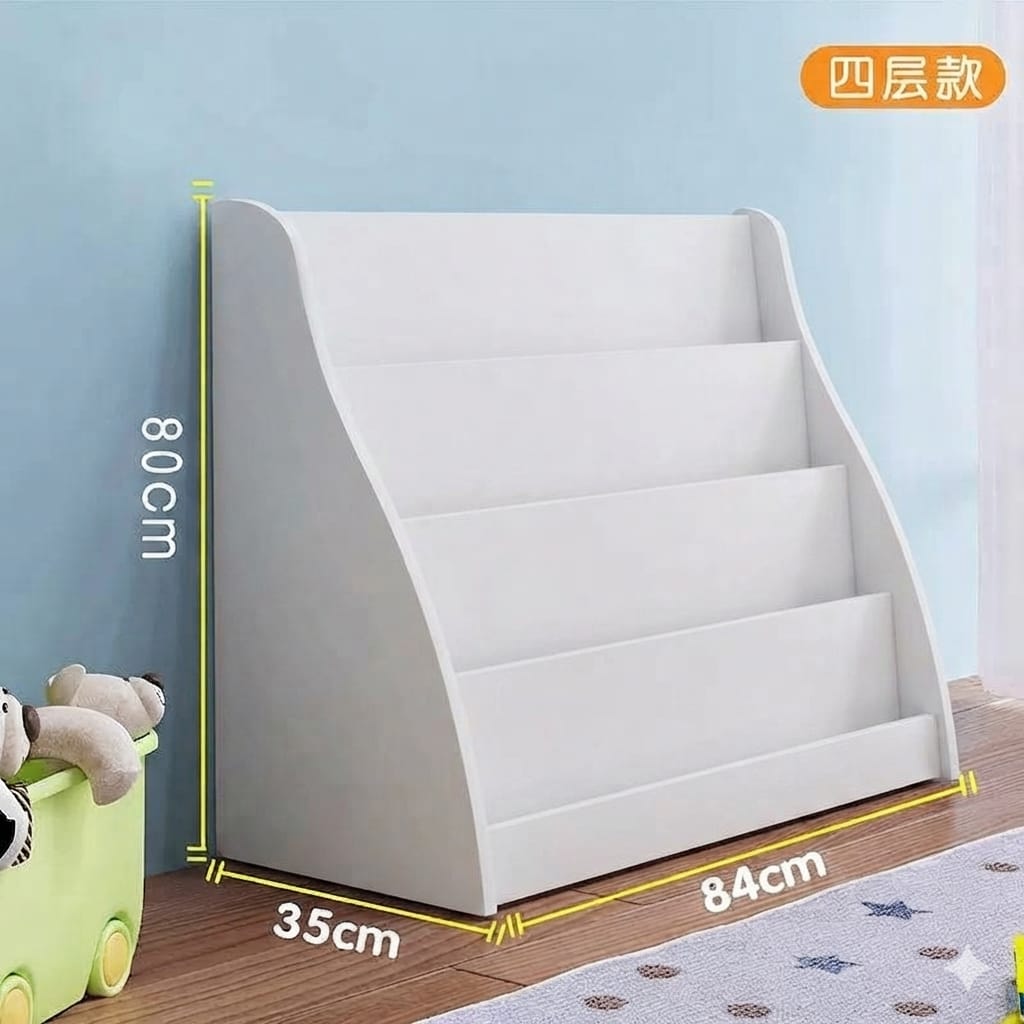 Floor-standing kids bookshelf picture book rack for home simple baby toddler bookshelf small economical reading bookshelf