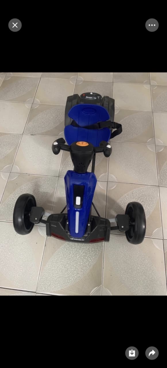 Children's Electric Car, Go-Kart, Four-Wheel Toy, Portable, Foldable, Installation-Free for Men, Women and Children