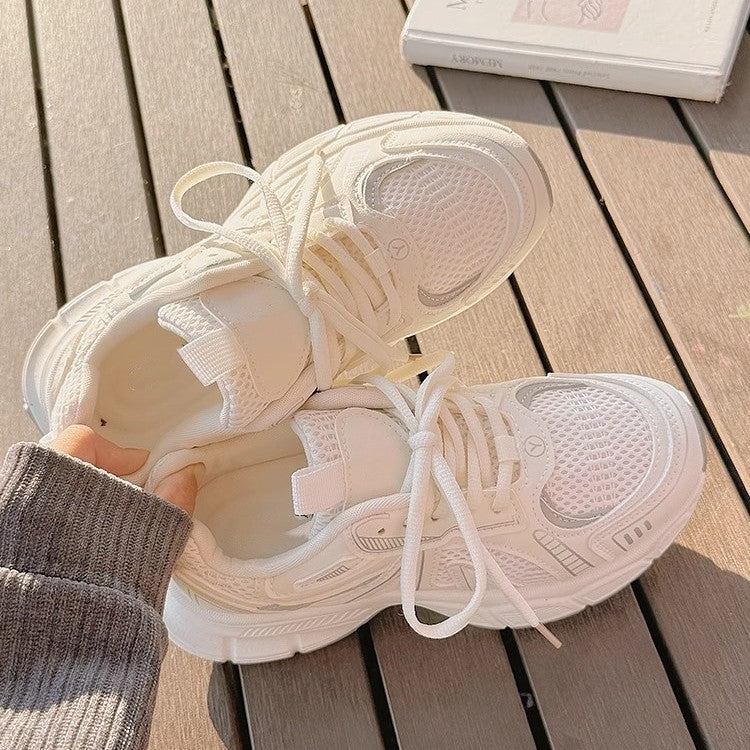 Dad Shoes for Women 2026 Spring and Summer New Breathable Mesh Shoes Thick-Soled Height-Increasing Shoes to Match Skirts Sports Casual Shoes for Women
