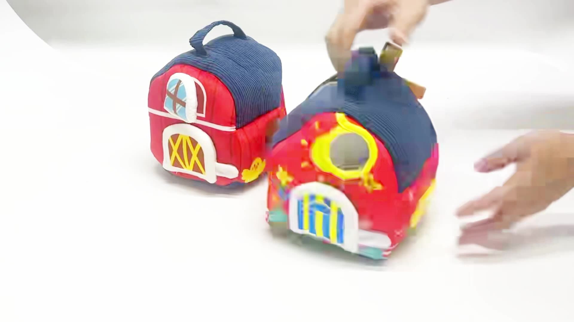 Cross-Border Early Education Infant Plush Doll Toys Fun Early Education House Mini Farm Windmill Doll Animal Cognition