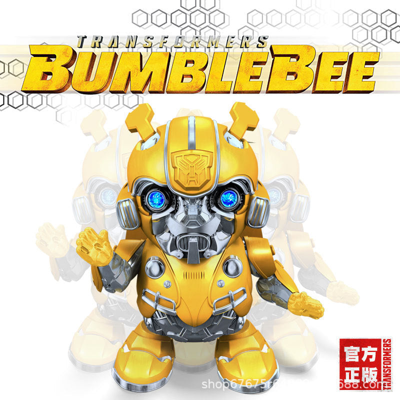 Early Education Intelligent Voice Interactive Transforming Robot King Kong Dancing Bumblebee Skateboard Children's Electric Toy Birthday