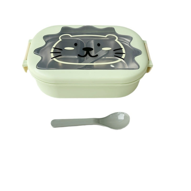 Student Lunch Box 304 Stainless Steel Lunch Box Kindergarten Food Grade Lunch Box Double-Layer Dielectric T