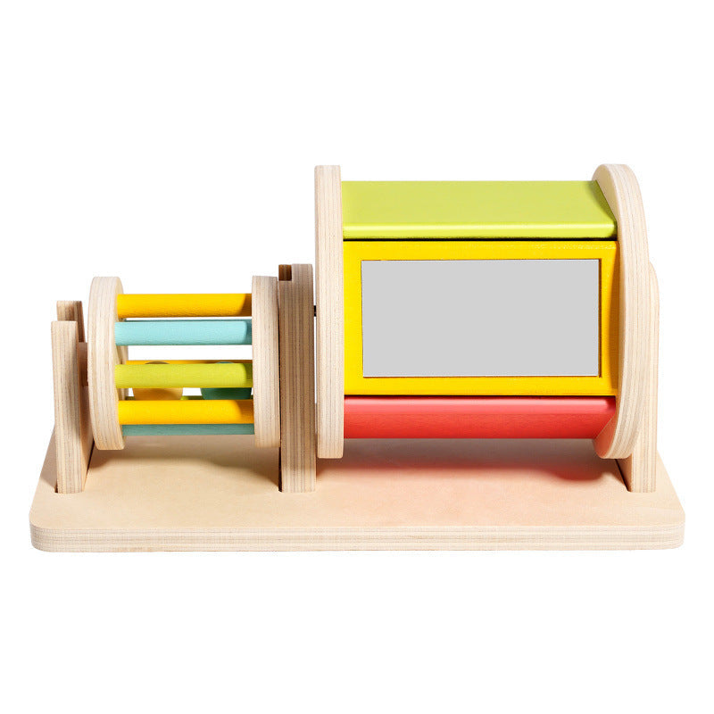 Montessori Teaching Aids, Color Cognition, Hand-Eye Coordination, Early Education Educational Toys, Montessori Kidsren's Textile Drum, Rolling Drum