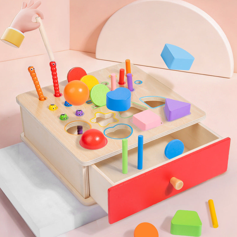 Montessori Classification Early Education Coin Box Baby Color Recognition Shape Matching Educational Toys for Infants and Children