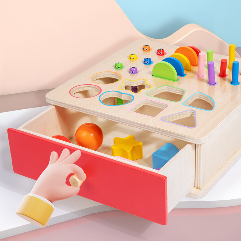 Montessori Classification Early Education Coin Box Baby Color Recognition Shape Matching Educational Toys for Infants and Children