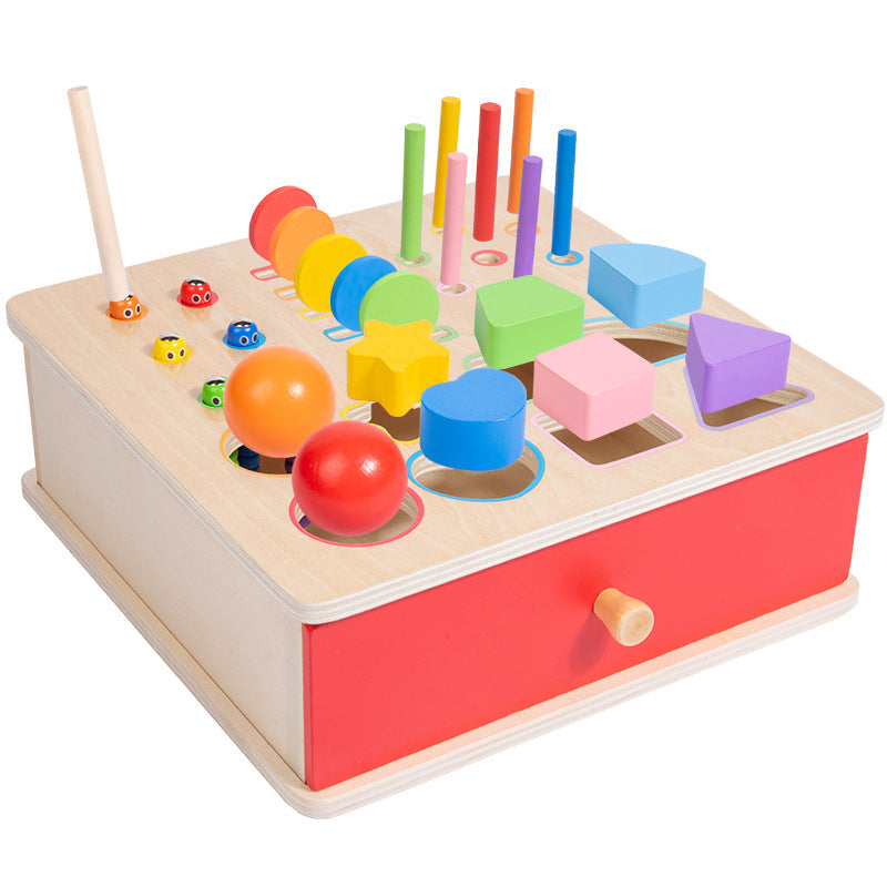 Montessori Classification Early Education Coin Box Baby Color Recognition Shape Matching Educational Toys for Infants and Children
