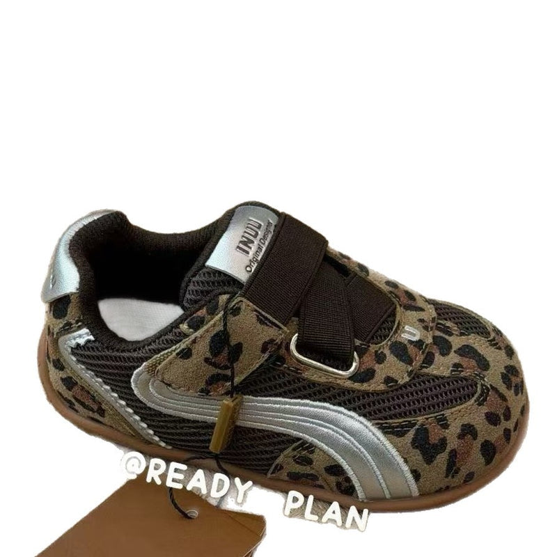 Children's Non-Slip Sports Shoes 2026 Spring New Style Girls' Color-Blocking Non-Slip Sneakers Boys' Breathable Versatile Forrest Gump Shoes