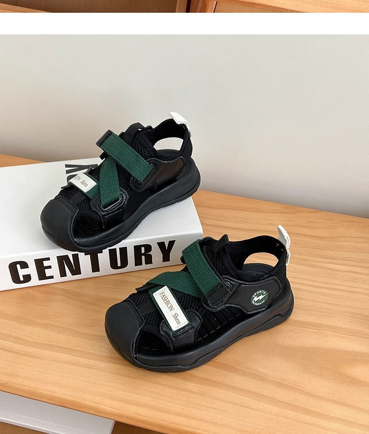 2025 New Breathable Sandals Beach Shoes Unisex Girls Baotou Men's Soft Sole Fashion Baby Girl Summer Korean Sandals