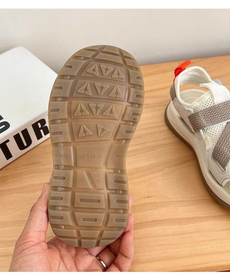 2025 New Breathable Sandals Beach Shoes Unisex Girls Baotou Men's Soft Sole Fashion Baby Girl Summer Korean Sandals