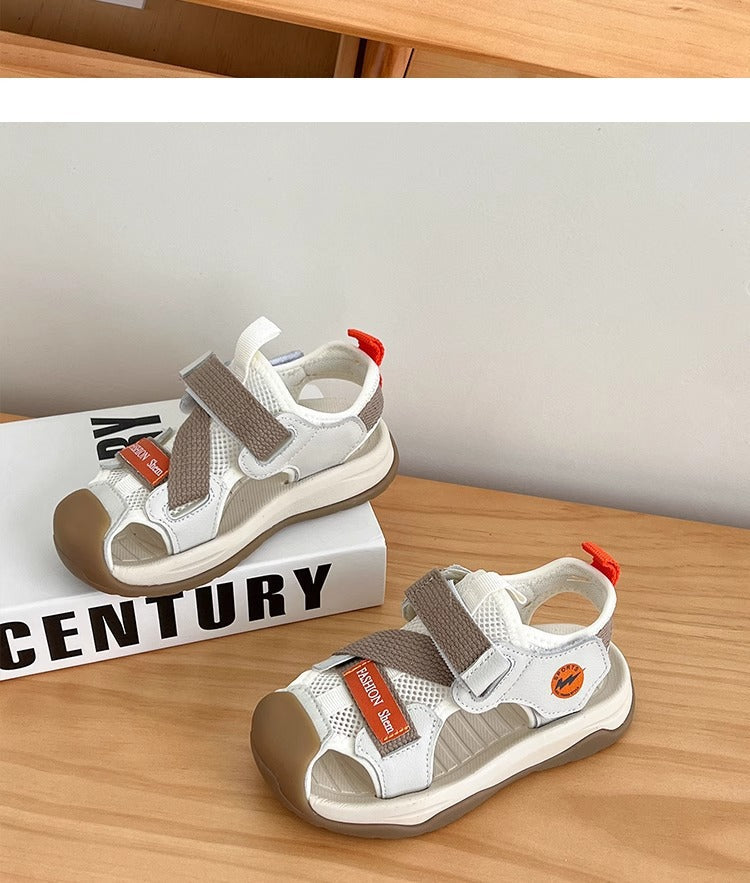 2025 New Breathable Sandals Beach Shoes Unisex Girls Baotou Men's Soft Sole Fashion Baby Girl Summer Korean Sandals