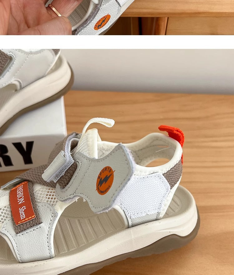 2025 New Breathable Sandals Beach Shoes Unisex Girls Baotou Men's Soft Sole Fashion Baby Girl Summer Korean Sandals