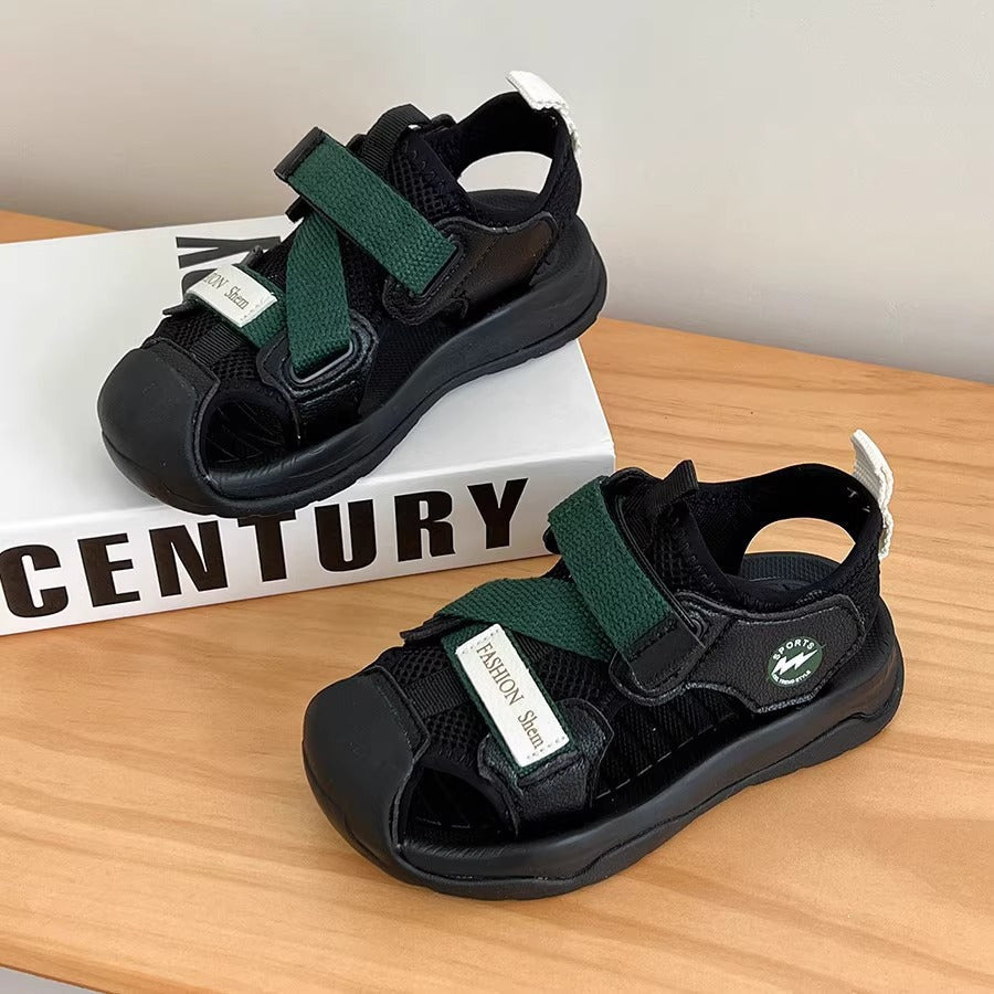 2025 New Breathable Sandals Beach Shoes Unisex Girls Baotou Men's Soft Sole Fashion Baby Girl Summer Korean Sandals