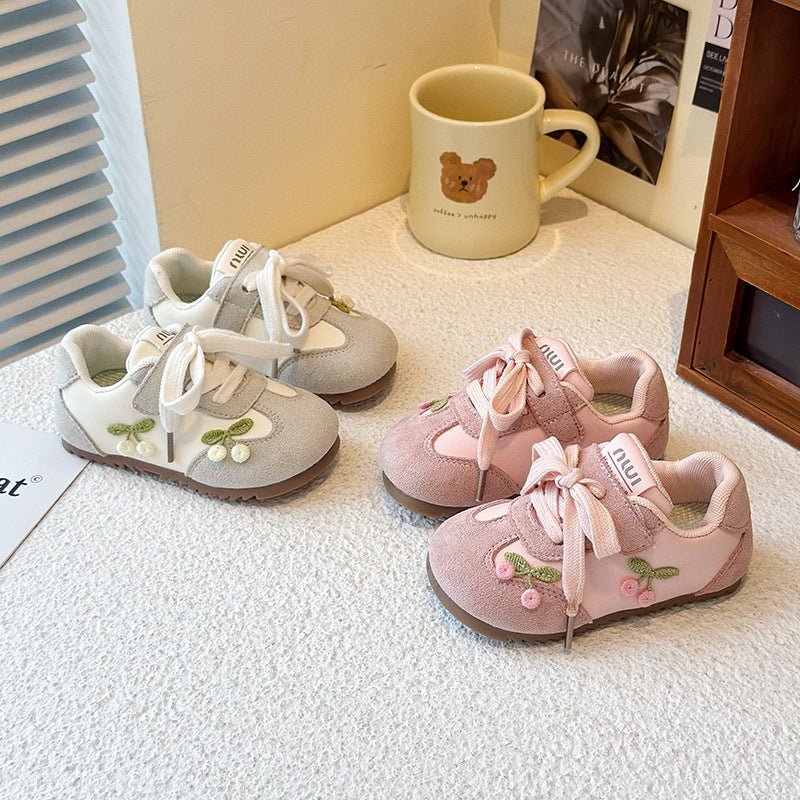 Girls' Sports Shoes, Fashionable Children's Training Shoes, 2026 New Spring and Autumn Soft-Soled Casual Shoes for Baby Girls, Toddler Sneakers