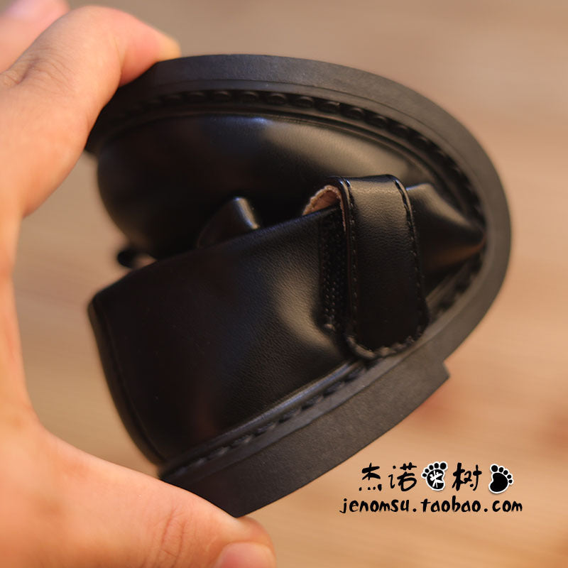 Girls' Black Leather Shoes 2026 Spring and Autumn New Style Children's Single Shoes Japanese School Style Princess Shoes Performance Shoes