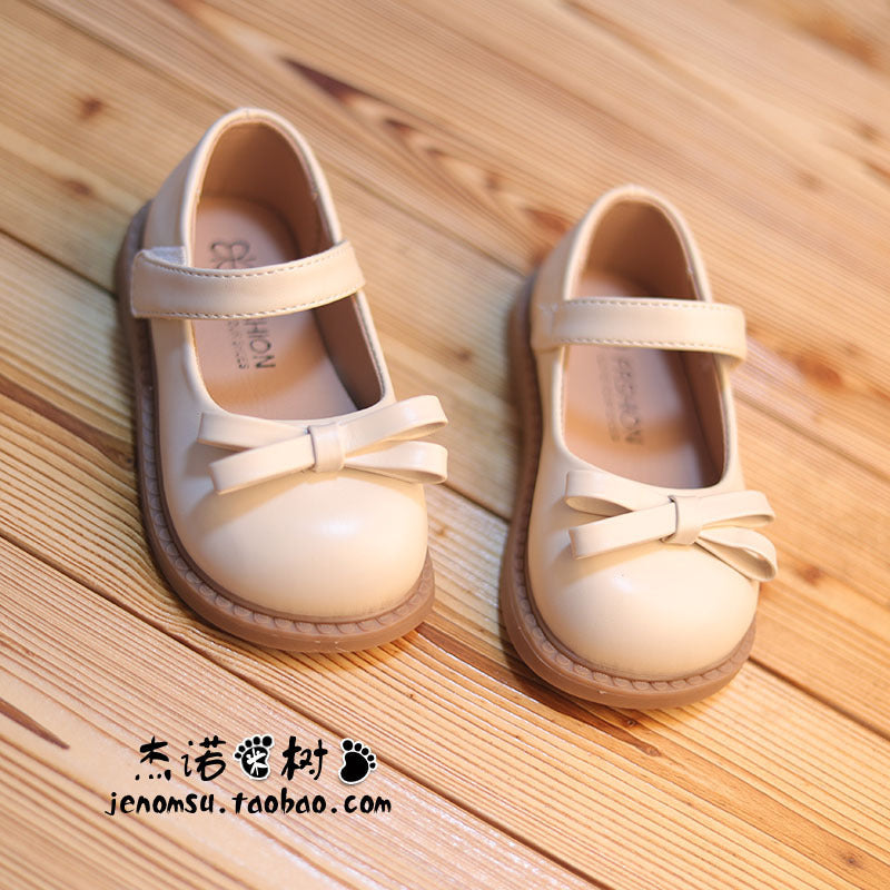Girls' Black Leather Shoes 2026 Spring and Autumn New Style Children's Single Shoes Japanese School Style Princess Shoes Performance Shoes