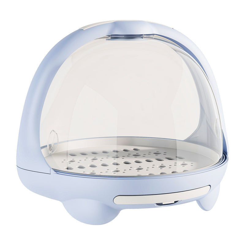 Dust-Proof Bottle Storage Box with Lid, Baby Tableware Drain Rack, Newborn Food Supplement and Milk Powder Storage Box, Baby Supplies