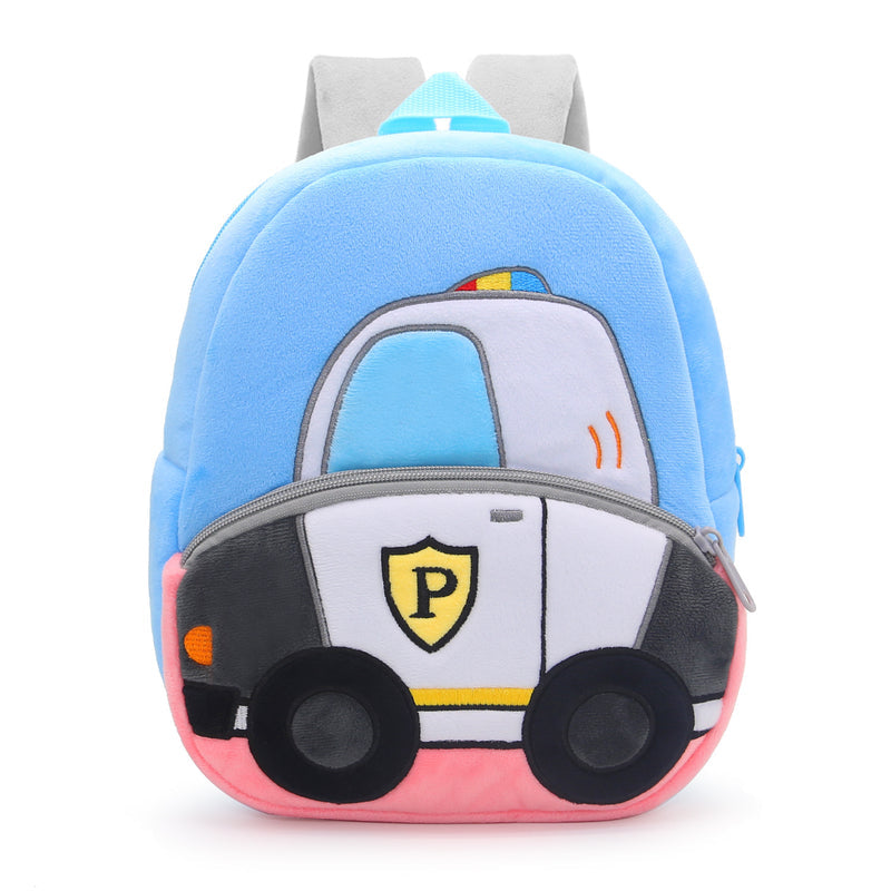 Construction Vehicle Series Cute Kids Backpack Excavator Plush Rucksack 2–4 Years Boys and Girls Toddler Bag
