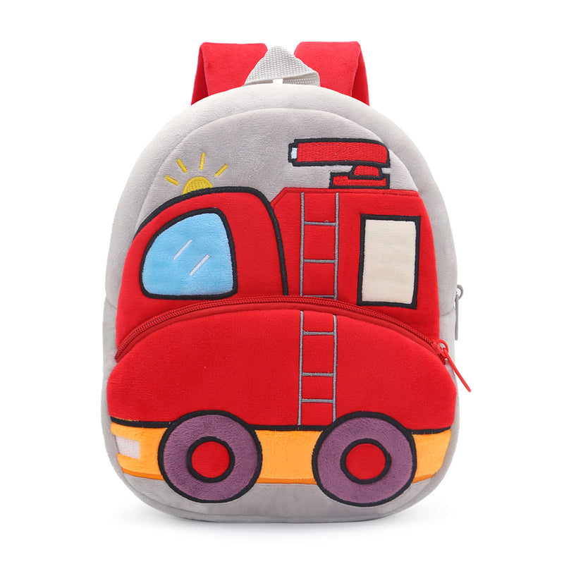 Construction Vehicle Series Cute Kids Backpack Excavator Plush Rucksack 2–4 Years Boys and Girls Toddler Bag