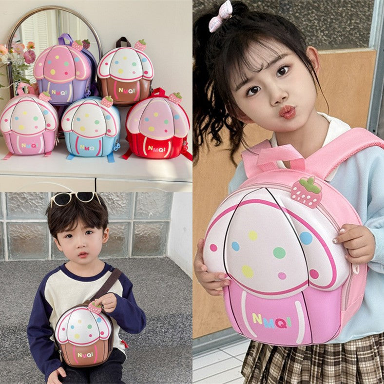 New Kids Bag Collection Cute Cartoon Small-Label Design Boys &amp; Girls 2025 Lightweight Backpack for Kindergarten