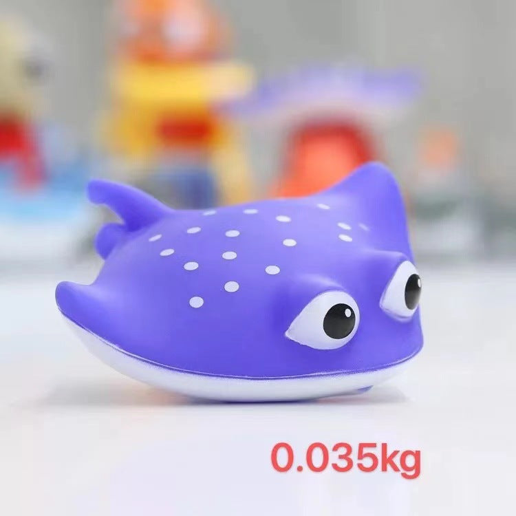 Cross-Border TPR Floating Toys for Bath Time, Squirt Ocean Animals—Kids Baby Play Sprinkler Doll, Nemo Clownfish (Dory)