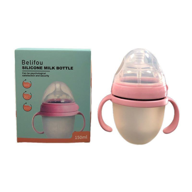 Baby Newborn Wide-Neck Silicone Anti-Colic Bottles 150ml 250ml