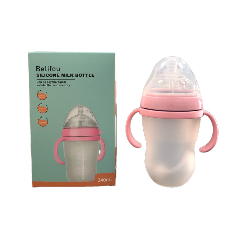Baby Newborn Wide-Neck Silicone Anti-Colic Bottles 150ml 250ml