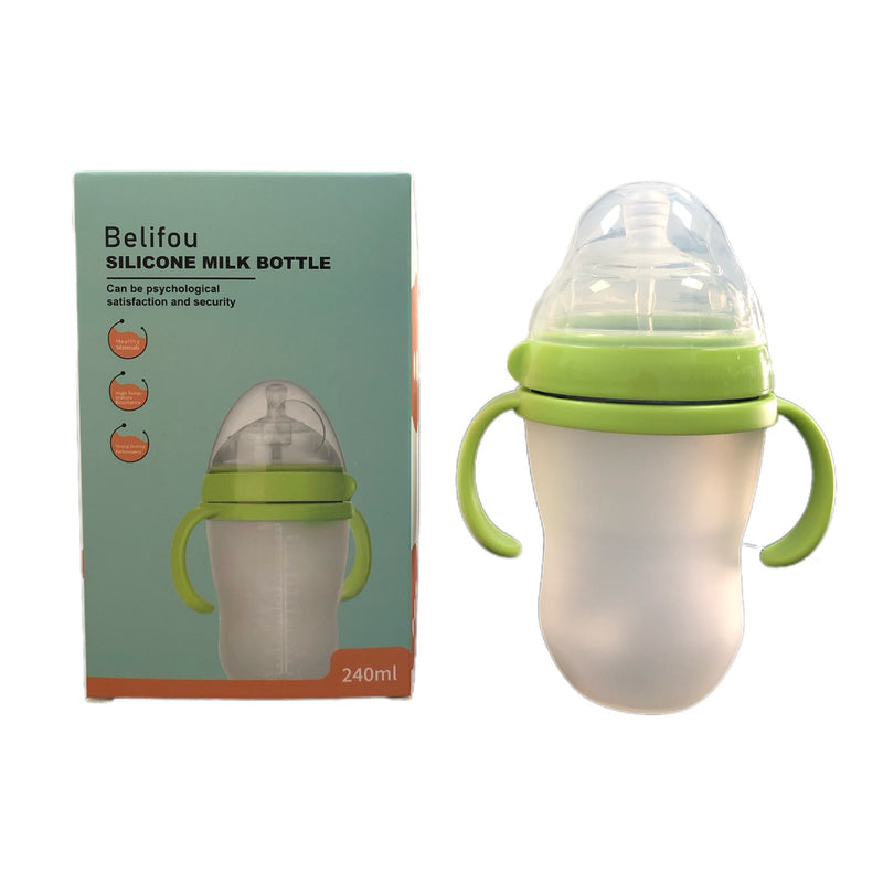 Baby Newborn Wide-Neck Silicone Anti-Colic Bottles 150ml 250ml