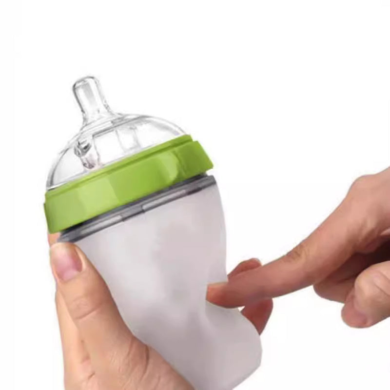 Baby Newborn Wide-Neck Silicone Anti-Colic Bottles 150ml 250ml