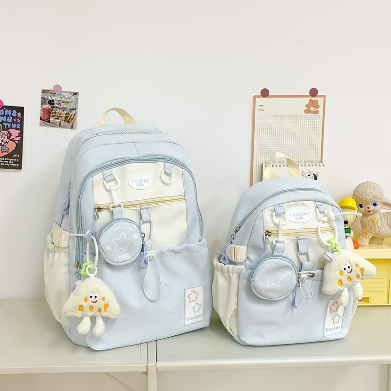 Large Capacity Schoolbag Female College Students Korean Campus Computer Backpack Girl Cute Sweet Junior High School Student Backpack