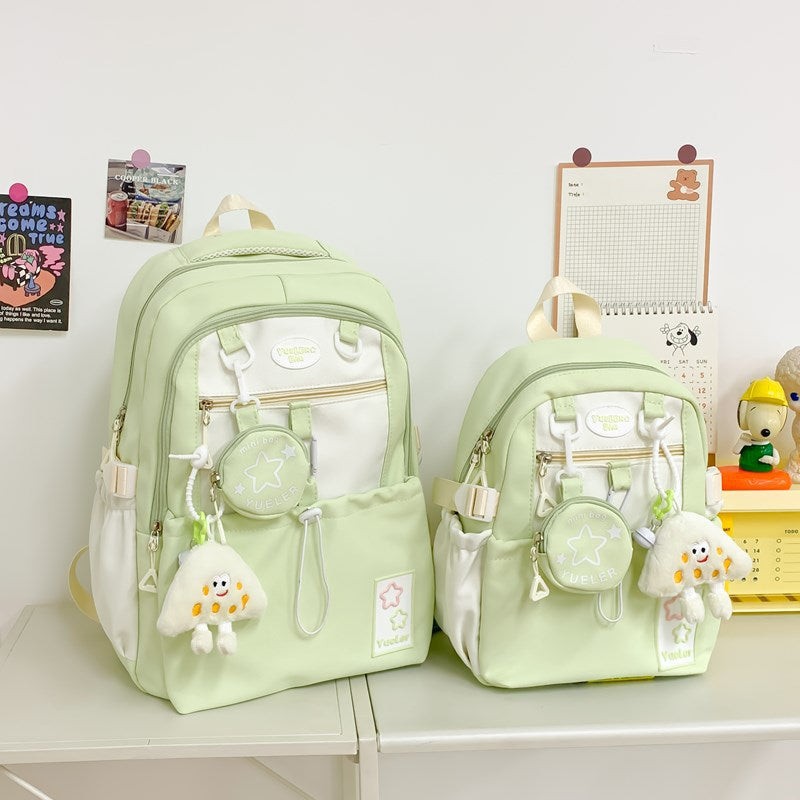 Large Capacity Schoolbag Female College Students Korean Campus Computer Backpack Girl Cute Sweet Junior High School Student Backpack