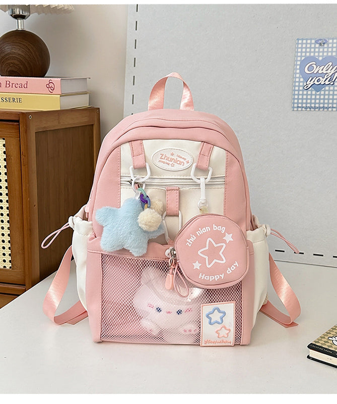 Girls' Schoolbags, Junior and High School Students' Versatile Backpacks, Large Capacity, Lightweight and Durable Travel Backpacks