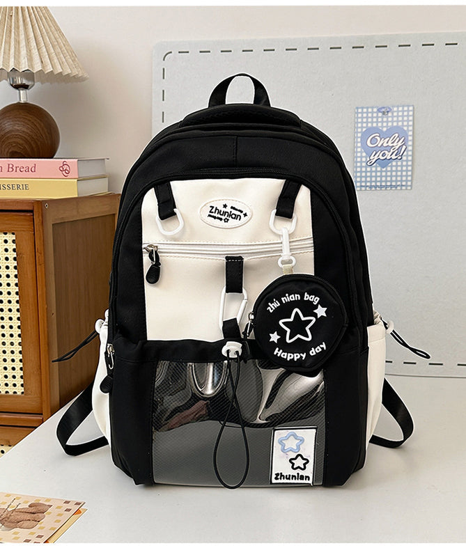 Girls' Schoolbags, Junior and High School Students' Versatile Backpacks, Large Capacity, Lightweight and Durable Travel Backpacks