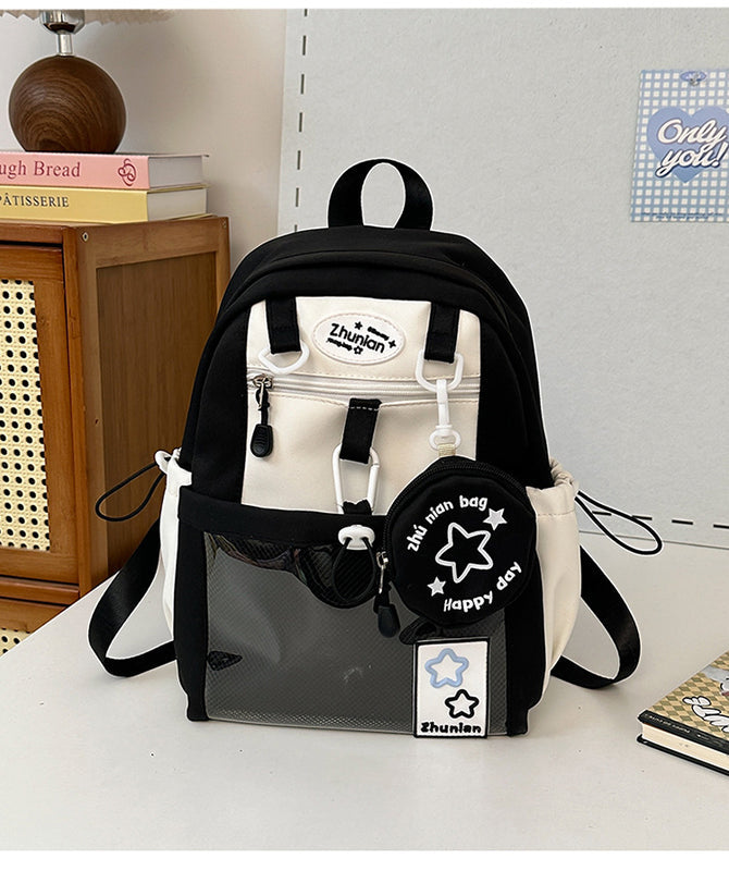Girls' Schoolbags, Junior and High School Students' Versatile Backpacks, Large Capacity, Lightweight and Durable Travel Backpacks