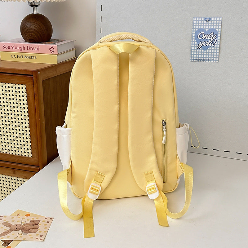 Girls' Schoolbags, Junior and High School Students' Versatile Backpacks, Large Capacity, Lightweight and Durable Travel Backpacks