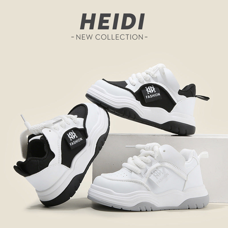 Children's White Shoes 2026 Spring and Autumn New Style Boys' Sports Shoes Lightweight Girls' Casual Sneakers Soft Sole Baby Shoes Single