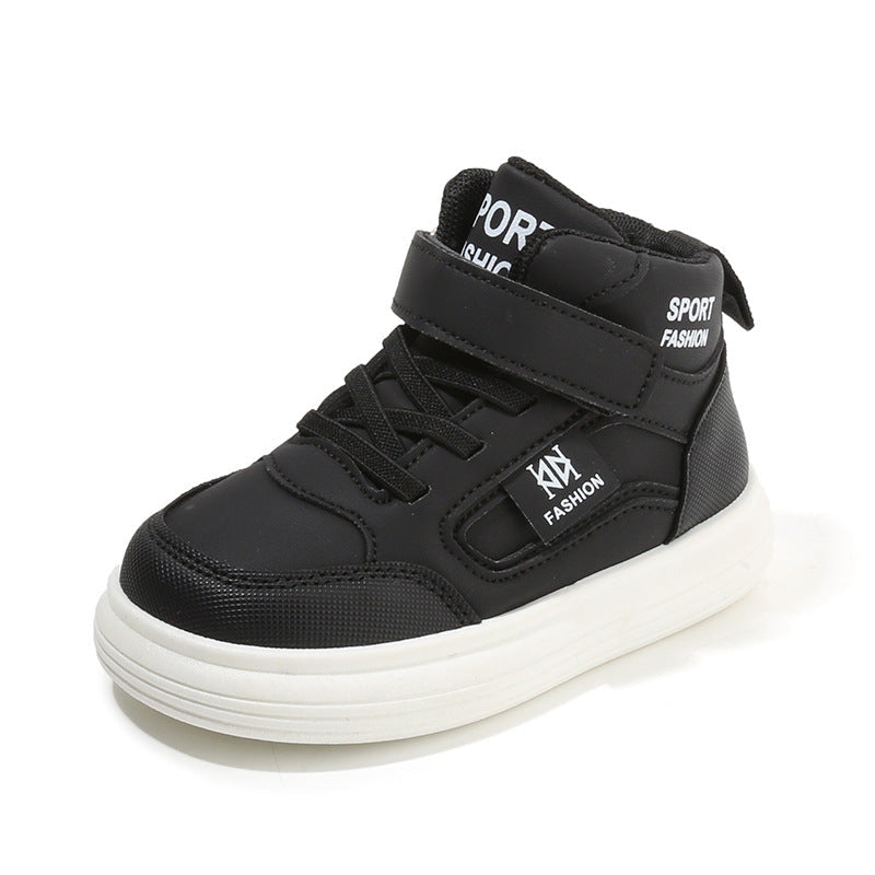 Children's Sports Shoes 2026 Spring and Autumn New Style Boys' Casual Shoes High-Top Girls' Sneakers Lightweight Soft-Soled Baby Shoes Single