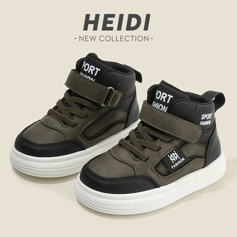Children's Sports Shoes 2026 Spring and Autumn New Style Boys' Casual Shoes High-Top Girls' Sneakers Lightweight Soft-Soled Baby Shoes Single