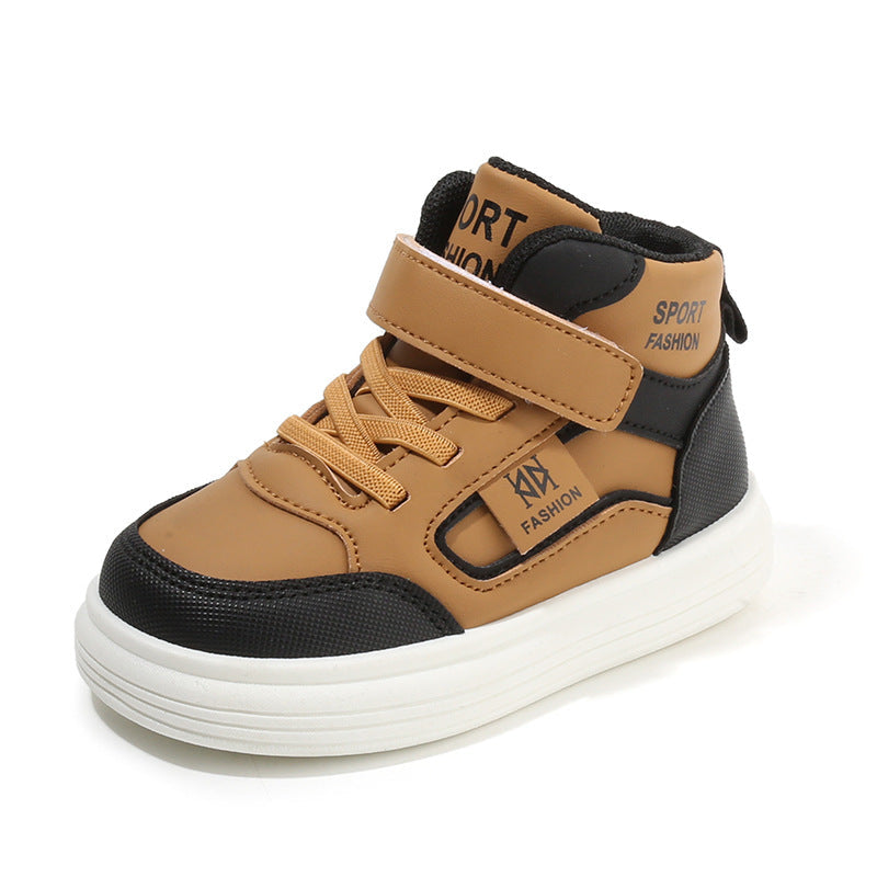 Children's Sports Shoes 2026 Spring and Autumn New Style Boys' Casual Shoes High-Top Girls' Sneakers Lightweight Soft-Soled Baby Shoes Single