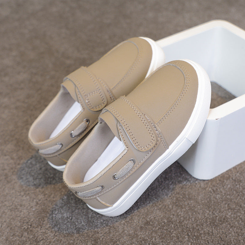 Spring and Autumn Children's Soft Soled Toddler Shoes Doudou Shoes Girls British Style Loafers Boys Casual Leather Shoes Foreign Trade Shoes