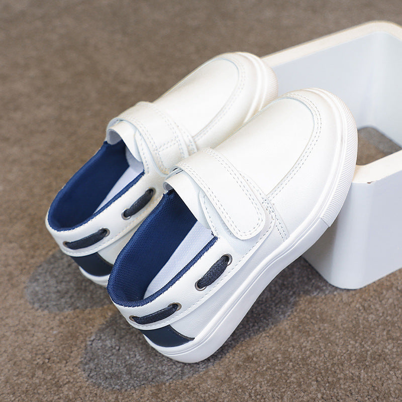 Spring and Autumn Children's Soft Soled Toddler Shoes Doudou Shoes Girls British Style Loafers Boys Casual Leather Shoes Foreign Trade Shoes