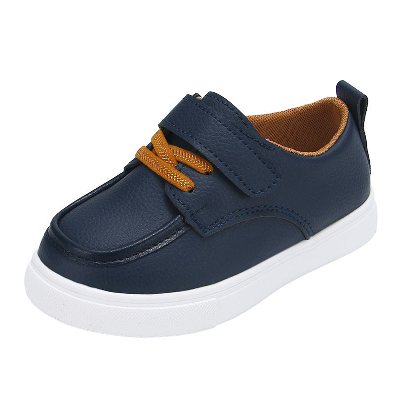 Spring and Autumn Children's Soft Soled Toddler Shoes Doudou Shoes Girls British Style Loafers Boys Casual Leather Shoes Foreign Trade Shoes