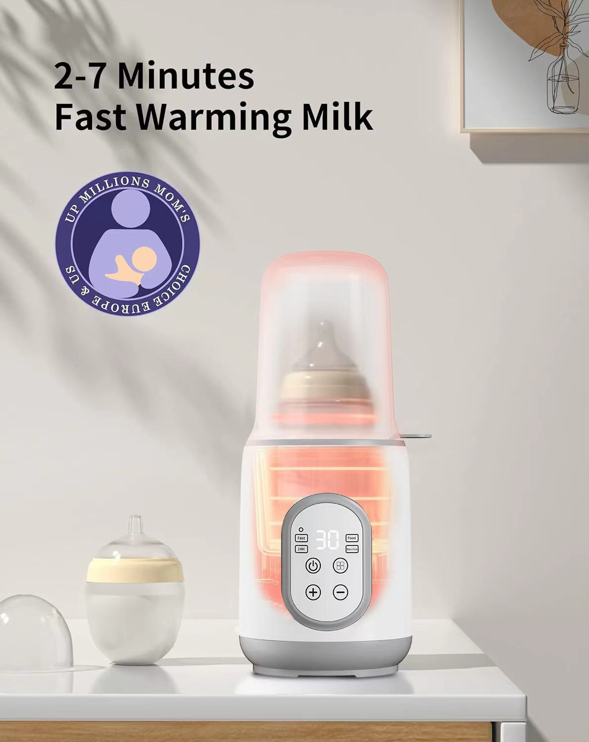 Cross-Border Baby Special Milk Warmer Sterilizer Two-In-One Household Constant Temperature Milk Warmer Breast Milk Warmer Milk Warmer