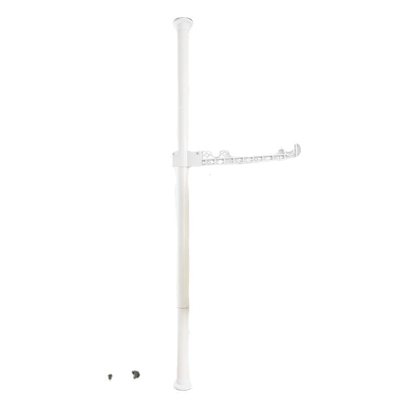 Upright Drying Rack Household Floor Bedroom Hole-free Telescopic Rod Balcony Window Drying Rack Artifact