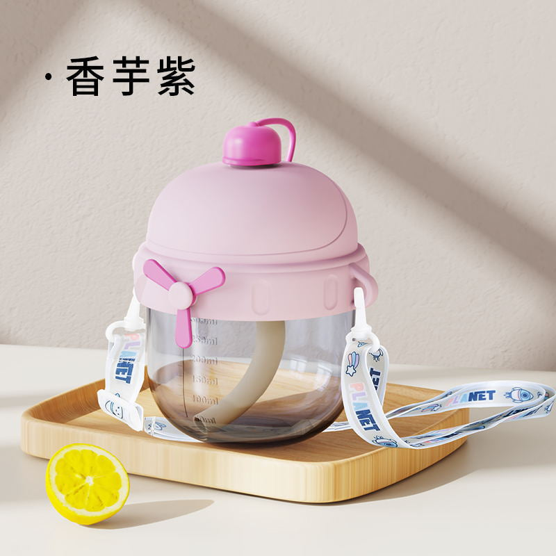 Baby drinking cup special sippy cup children's milk cup with scale strap baby cup wholesale cup