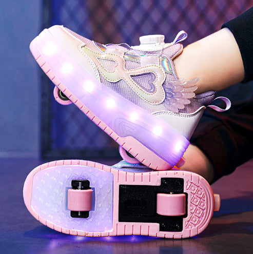 Explosive Heelys Shoes Boys Summer Breathable Children Pupils sneaker Light Shoes Skating Skate Shoes Girls